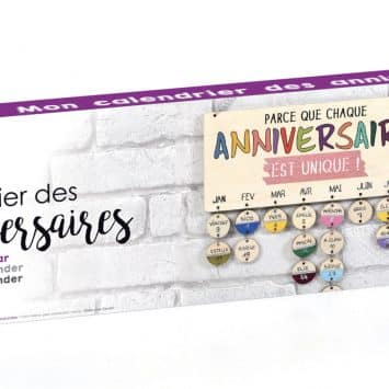 Calendrier des anniversaires en bois - Graine créative