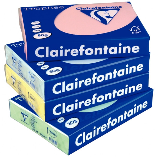 Clairefontaine Trophée papier couleur, A4, 80 g, 500 feuilles, caramel