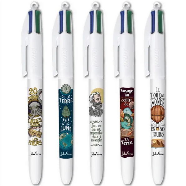 Stylo 4 couleurs les mondes de jules verne - Bretonne