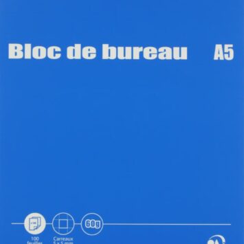 lot de 10 blocs de bureau A5